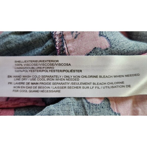 Band Of Gypsies Woman SZ L Maxi Dress Floral Layered Hem Ruffle Smocked Peasant - Picture 9 of 11